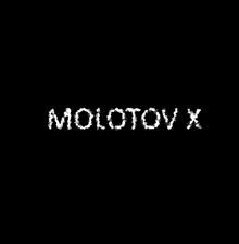 a black background with the word molotov written in white