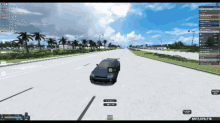 a purple car is driving down a highway in a video game with a price tag of $ 917,379,718