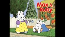 a poster of max and ruby shows two rabbits