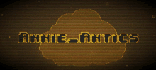 a computer screen displays the words annie anties