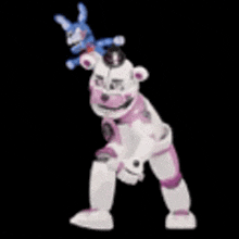 five nights at freddy 's five nights at freddy 's foxy and bonnie are dancing together .