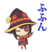 a cartoon of a girl wearing a witch hat