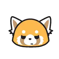a cartoon drawing of a red panda with chinese writing on its forehead