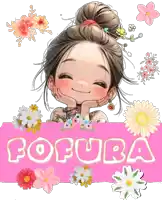 a picture of a girl with the name pofura on it