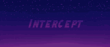 a purple background with the word intercept written in purple letters