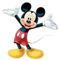 a cartoon of mickey mouse with his arms outstretched