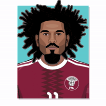 a man with dreadlocks and a beard is wearing a jersey with the number 11