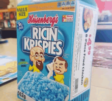 a box of heisenberg 's ricin krispies cereal contains 8 piece fried chicken