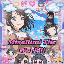 a picture of a girl with the words misarimin the world