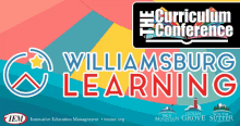 a poster for the curriculum conference in williamsburg learning