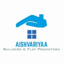 a logo for a company called aishvariyaa builders and flat promoters