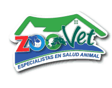 a zoo vet logo with a house and animals