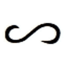 a black s on a white background that looks like an infinity symbol