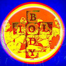 a colorful circle with a cross and the words " b molly " on it