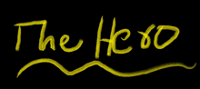 a black background with the word the hero written in yellow