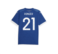 a blue shirt with the name rongier on the back