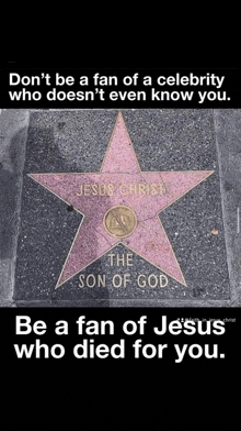 a hollywood walk of fame star for jesus christ