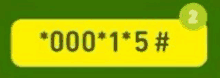 a yellow button with a green circle and the number 2 on it