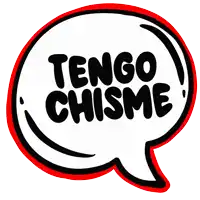 a speech bubble that says " tengo chisme " in black letters