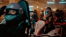 a person wearing a purple helmet with the number 19 on it