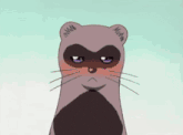 a cartoon of a cat saying you fur your pure white fun i love it