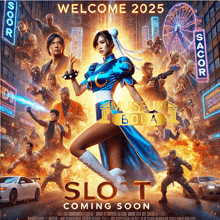 a poster for a movie called slot coming soon