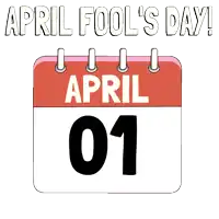 april fool 's day is being celebrated with a calendar