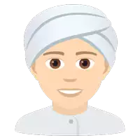 a cartoon illustration of a man wearing a turban