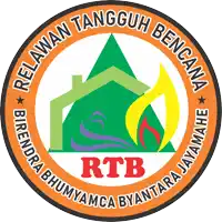 the logo for relawan tangguh bencana birendra bhumyamca byantara jayamahe rtb