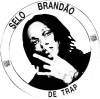selo brandao de trap logo with a man 's face