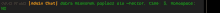 a black screen with green and orange text that says ' i 'm a fool '