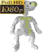 a cartoon character is standing in front of a sign that says 1080p .