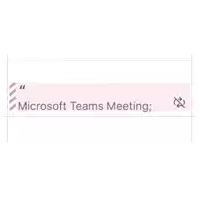 a message that says " need to touch base " on a microsoft teams meeting