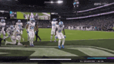 a football game is being shown on espn and the first quarter is 9:16