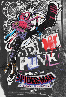 a poster for spider man across the spider verse