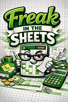 an advertisement for freak in the sheets features a calculator