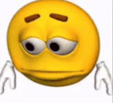 a yellow smiley face with a sad look on its face and wings .