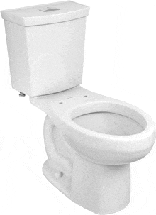 a white toilet with the word johnson on the side of it