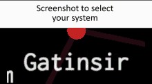 a screenshot to select your system is shown on a screen
