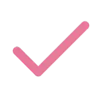 a pink check mark icon on a white background