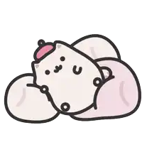 a cartoon drawing of a cat with a hat on