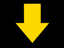 a yellow arrow points down on a black background .