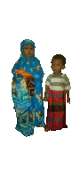 a boy and a girl are standing next to each other with one wearing a frozen blanket