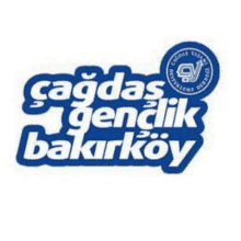 a blue and white logo for caddas genlik bakrköy