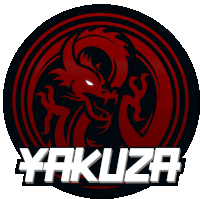 a logo for yakuza with a red dragon