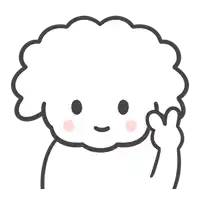 a cartoon drawing of a sheep giving a peace sign with its hand