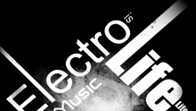 a poster that says electro is music life