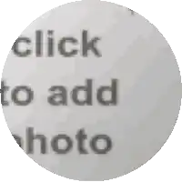 a circle with the words `` click to add photo '' written on it .