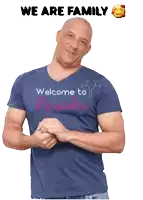 a man wearing a shirt that says welcome to paradox