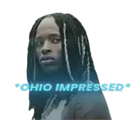 a picture of a man with dreadlocks and the words ohio impressed above him